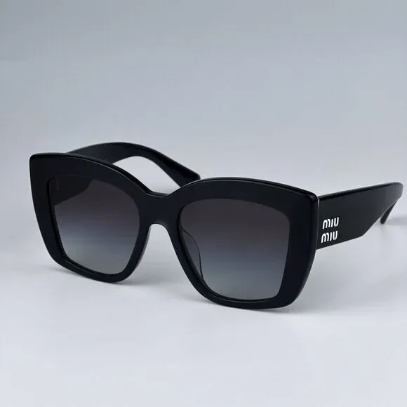 NEW Miu Miu MU04WS 06U5D1 Grey Opal Grey Gradient Women Sunglasses MU 04WS - Picture 4 of 11